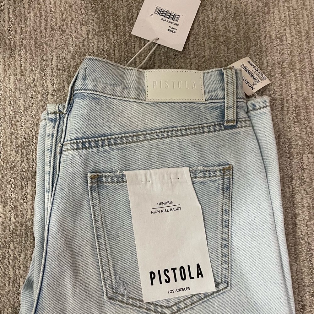 Pistola Hendrix waterfall wide leg High Rise Jeans